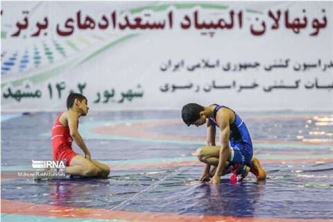 رقابت های کشتی فرنگی نونهالان استعدادهای قهرمانی کشور/ مشهد :